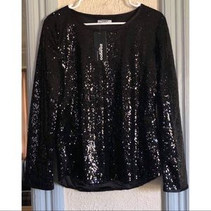 Zeagoo sequin top long sleeve. Size medium